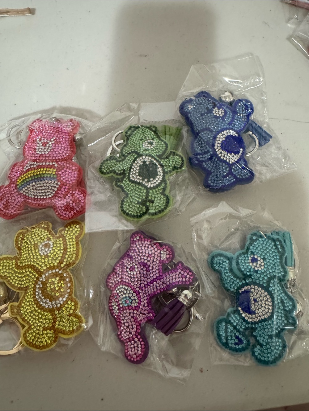 Sparkle Bear Keychain - Assorted Colors